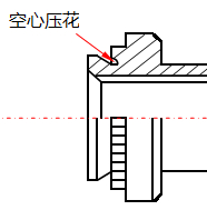 空心压花的防水螺柱