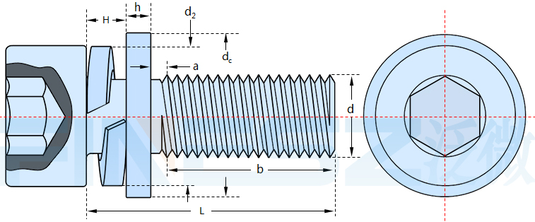 内六角三组合螺钉