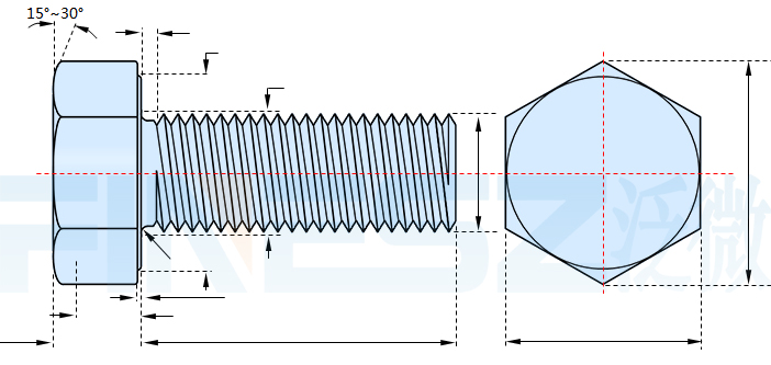 2205 外六角螺栓 M10*35