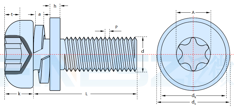 GB2672内梅花盘头螺钉
